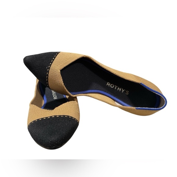 Rothy's Women's Tan and Black Flats - Picture 3 of 5